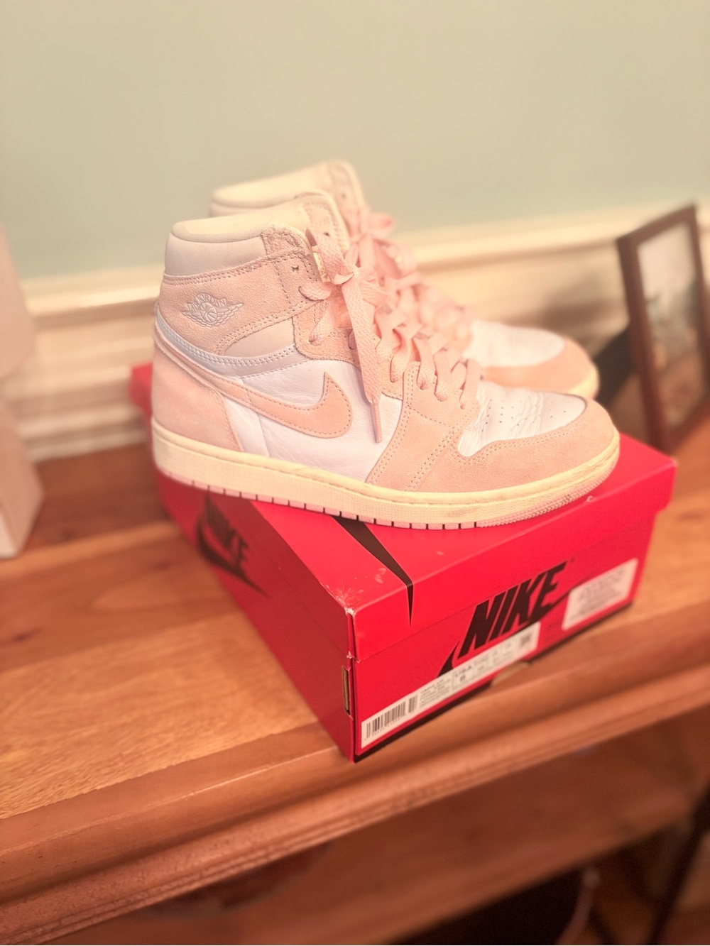 Light pink Jordan 1 high